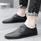Zapatos Casuales de Cuero Blanco con Suela Suave - Estilo Británico Moderno