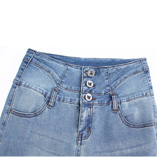 Pantalón Denim Talle Alto Pierna Ancha Mujer - Estilo Coreano Primavera Otoño - Image 13