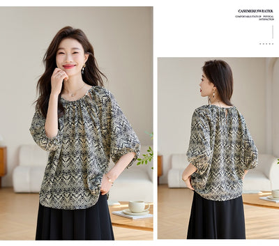 Blusa Suelta Reductora de Manga 3/4 para Mujer - Image 19