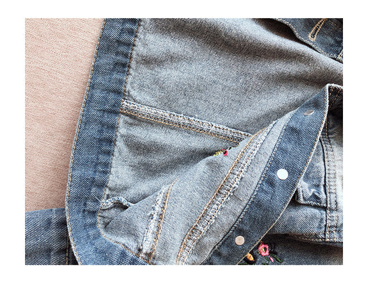 Chaqueta de Mezclilla para Niñas Estilo Clásico Primavera-Otoño - Image 40