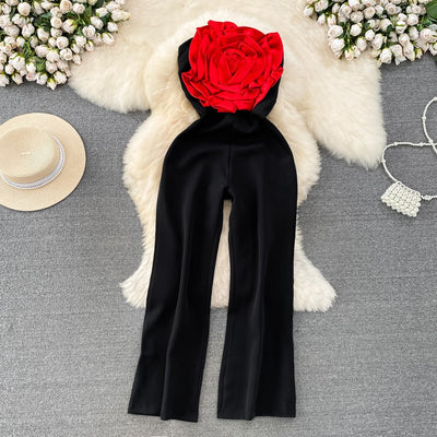 Jumpsuit Recto de Pierna Ancha para Mujer