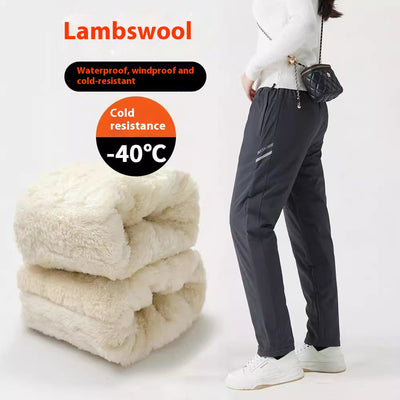 Pantalones Tácticos Impermeables Acolchados con Lana de Cordero para Hombre y Mujer