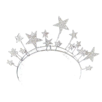 Diadema Exagerada de Estrellas para Boda y Accesorios de Fiesta - Image 3