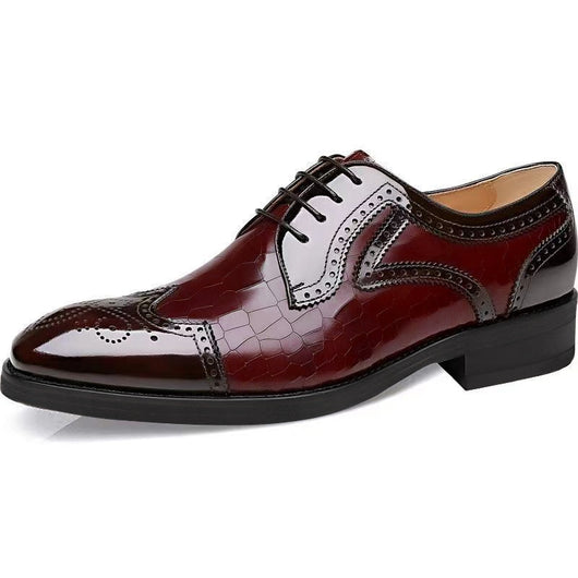 Zapatos Oxford Brogue de Cuero para Hombre - Punta Cuadrada Estilo Japonés - Image 9