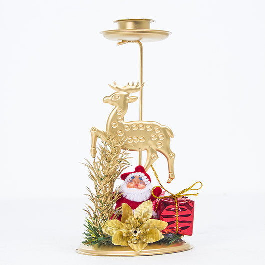 Candelabro Navideño de Hierro - Decoración de Escritorio - Image 3