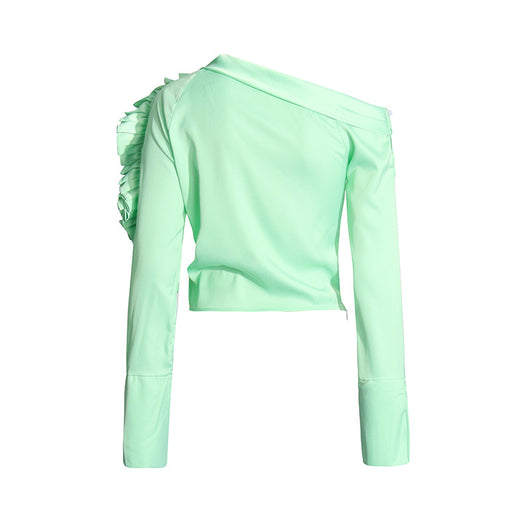 Blusa Larga Floral con Volantes y Diseño Patchwork para Mujer - Image 16