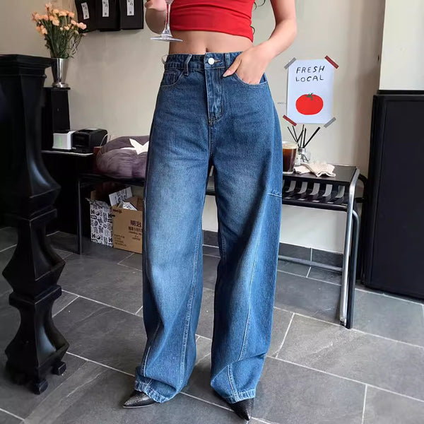 Pantalones Jeans Anchos Deconstructruidos - Estilo Casual Holgado Banana