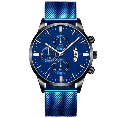 Reloj de Lujo para Hombre con Malla Metálica y Movimiento de Cuarzo - Image 37