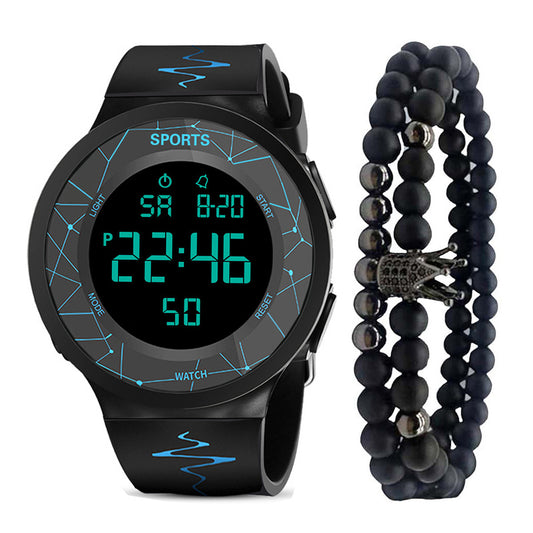 Reloj Pulsera Cuarzo con Cinturón Creativo y Set de Brazaletes - Image 2