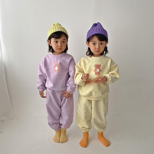 Pijama Infantil Estampado Osito para Niños y Niñas