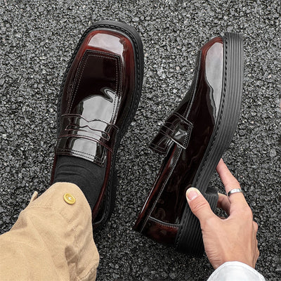 Zapatos de Cuero Estilo Británico con Suela Gruesa - Comodidad Hong Kong para Primavera y Otoño - Image 9
