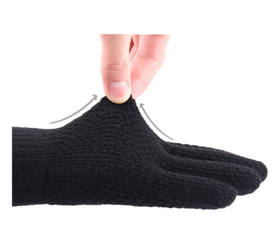 Guantes de Lana Térmica con Dedos Separados para Hombre - Image 4