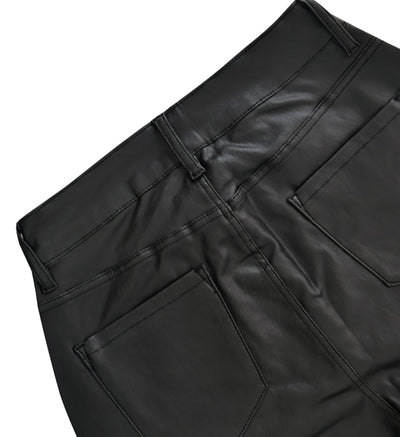 Pantalones de Cuero para Mujer Madura - Elegancia Versátil para Otoño e Invierno - Image 9