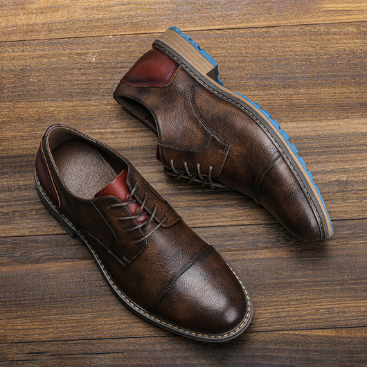 Zapatos de Cuero Retro para Hombre Talla Grande - Estilo Verano - Image 8
