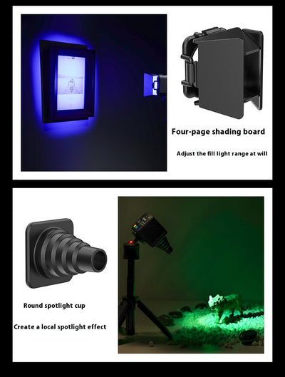 Luz de Relleno Magnética Mini LED Full Color con Batería de Litio - Image 10