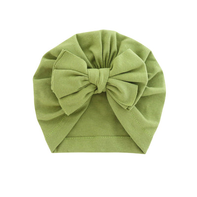 Turbante con Capucha y Moño - Gorro Elegante de Color Liso - Image 24