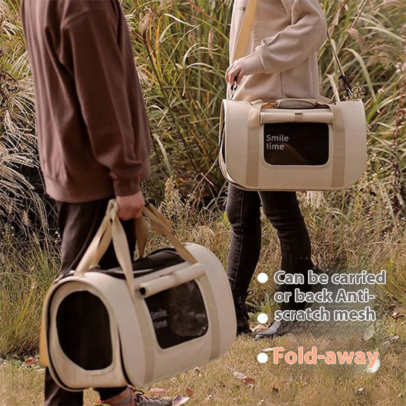 Bolsa Bandolera Portátil para Mascotas - Transportín Gato Ligero