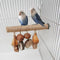 Percha para Pájaros con Cuerda de Cáñamo Trenzada y Juguete Interactivo