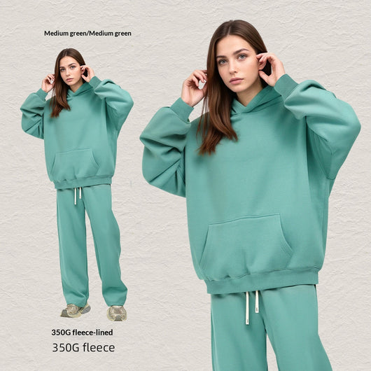 Sudadera con Capucha Forrada en Fleece - Corte Holgado y Cómodo - Image 27