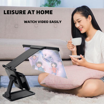 Amplificador de Pantalla 12" para iPhone y iPad - Lupa 3D con Soporte Plegable