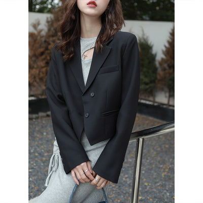 Blazer Corto Casual para Mujer - Estilo Universitario Talla S - Image 13
