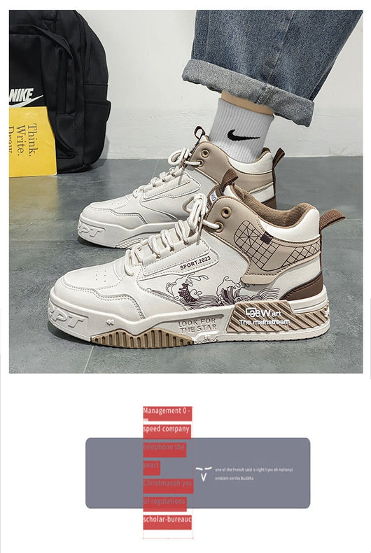 Zapatos Deportivos Casual de Caña Alta para Hombre - Cómodos y Versátiles - Image 9