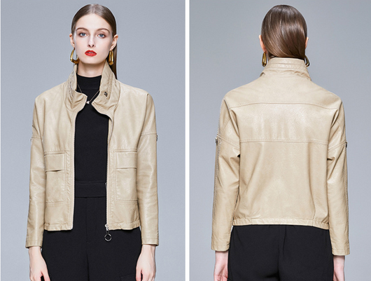 Chaqueta de Cuero Estilo Coreano para Mujer - Abrigo PU Elegante - Image 10