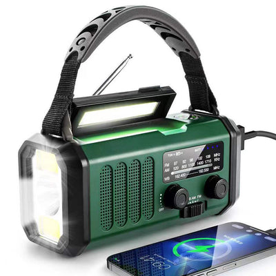 Radio Solar con Manivela y Cargador de Emergencia 10000mAh - Image 2