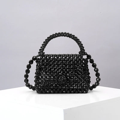 Bolsa Diagonal Tejida Artesanal Mini - Diseño Cute Acrílico Hecho a Mano - Image 4