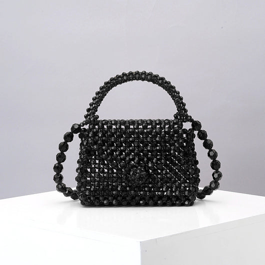 Bolsa Diagonal Tejida Artesanal Mini - Diseño Cute Acrílico Hecho a Mano - Image 4