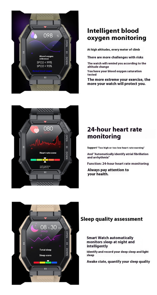 Reloj Inteligente K55 con Llamadas Bluetooth, Monitor Cardíaco y Presión Arterial - Image 16
