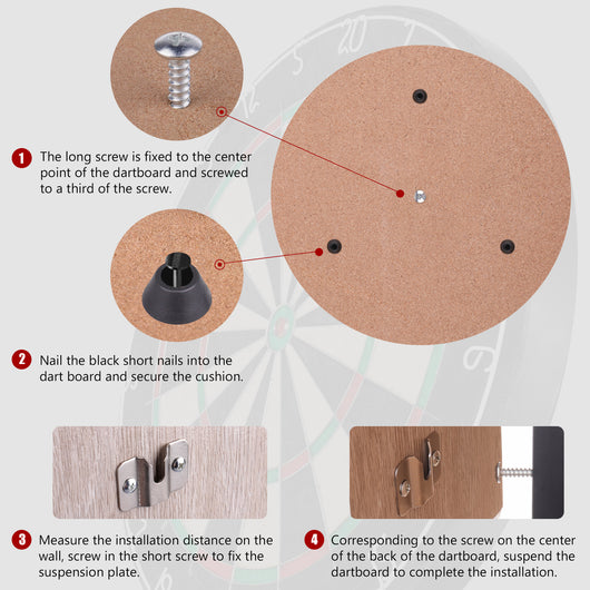 Llavero Gancho de Pared Dartboard Metálico - Organizador Decorativo - Image 10