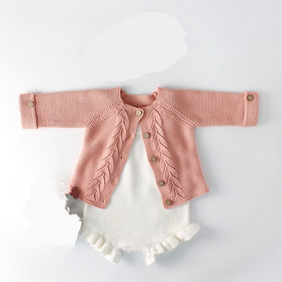 Conjunto de Abrigo Tejido para Bebé y Niño - Suéter de Lana Primavera Otoño - Image 9