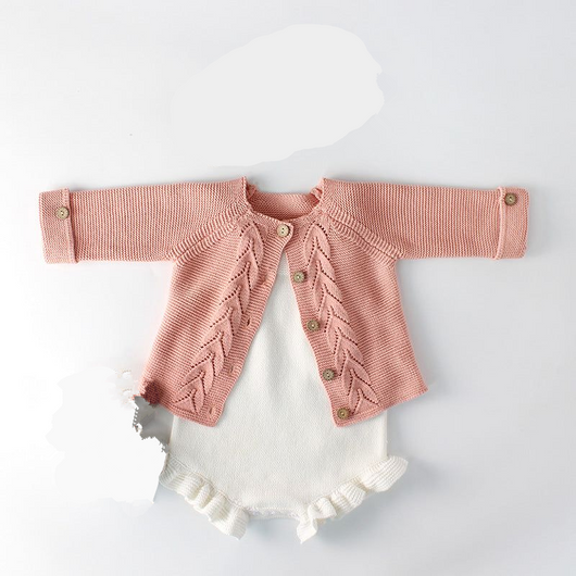 Conjunto de Abrigo Tejido para Bebé y Niño - Suéter de Lana Primavera Otoño - Image 9