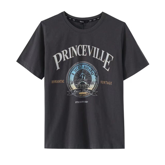Camiseta Retro Americana Oversize Desgastada