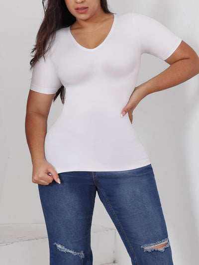 Corset Reductor con Manga Corta - Ajuste Abdominal para Mujer - Image 16