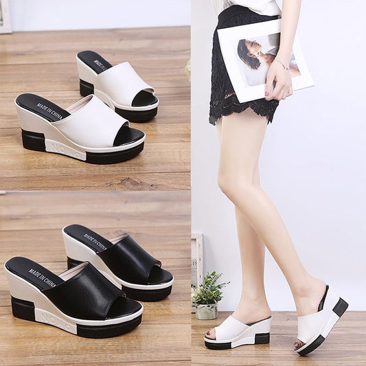 Sandalias Plataforma con Suela Gruesa de Última Moda