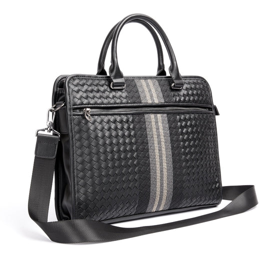 Maletín Profesional Hombre Crossbody Tejido - Bolsa Ejecutiva para Computadora - Image 19