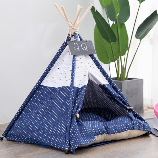 Casita Cama para Perros Pequeños y Medianos - Carpa Canvas con Estructura de Madera - Image 4