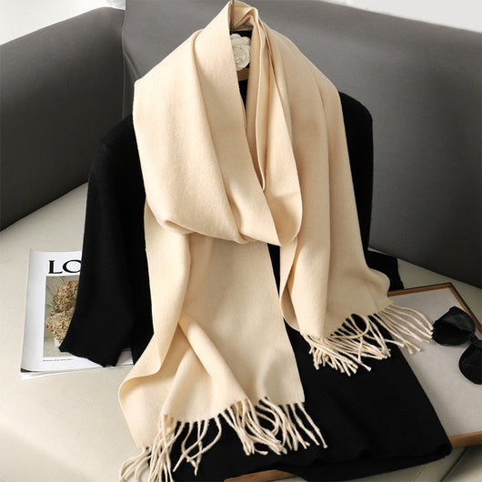 Pashmina Cálida de Color Sólido para Mujer - Chal Suave Estilo Cashmere - Image 31
