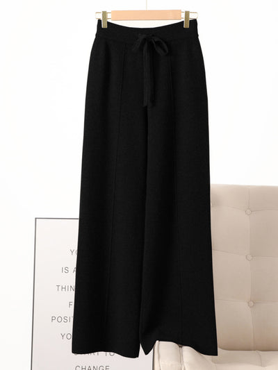 Pantalones de Lana Gruesa Cintura Alta con Caída Elegante - Image 8