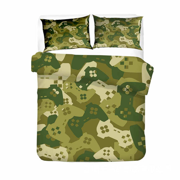 Juego de Cama con Estampado Digital de Controles de Videojuegos