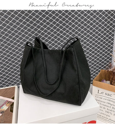 Bolsa de Compras Artística de Lona Grande con Capacidad Amplia - Image 16