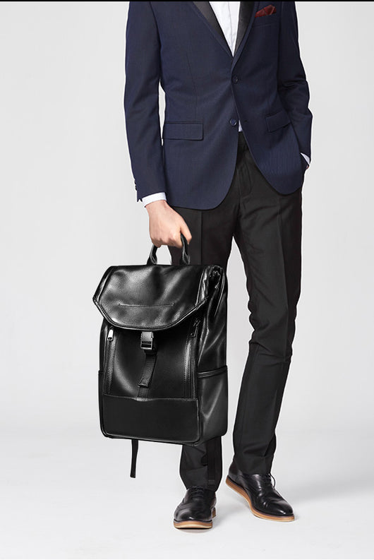 Mochila de Cuero Genuino para Hombre - Gran Capacidad - Image 5
