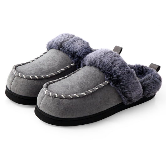 Zapatillas de Casa Otoño Invierno con Diseño Desgastado y Boca de Pelaje para Hombre - Image 7