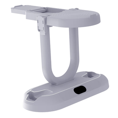 White ABS charging and storage stand for PS VR2 handles and glasses, with a U-shaped support and two charging docks. - Image 4