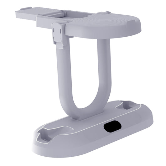 White ABS charging and storage stand for PS VR2 handles and glasses, with a U-shaped support and two charging docks. - Image 4