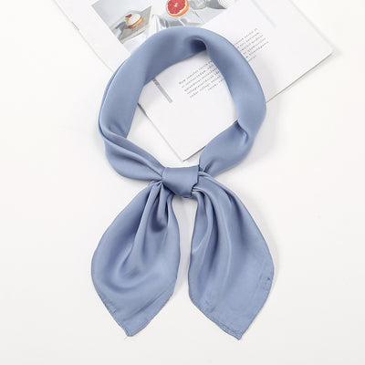 Pañuelo de Satén Liso Versátil y Elegante - Image 37