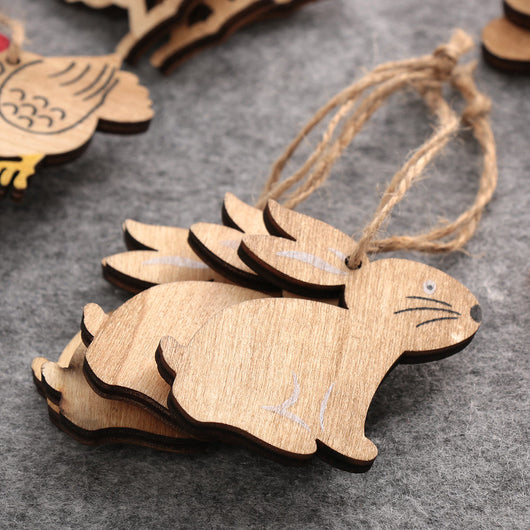 Adornos Colgantes Decorativos de Madera para Pascua - Image 14