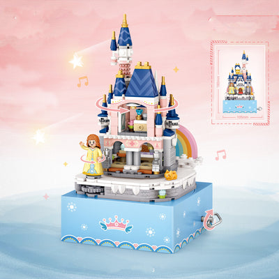 Castillo Musical Miniatura con Bloques de Construcción Ensamblables para Niñas - Image 4
